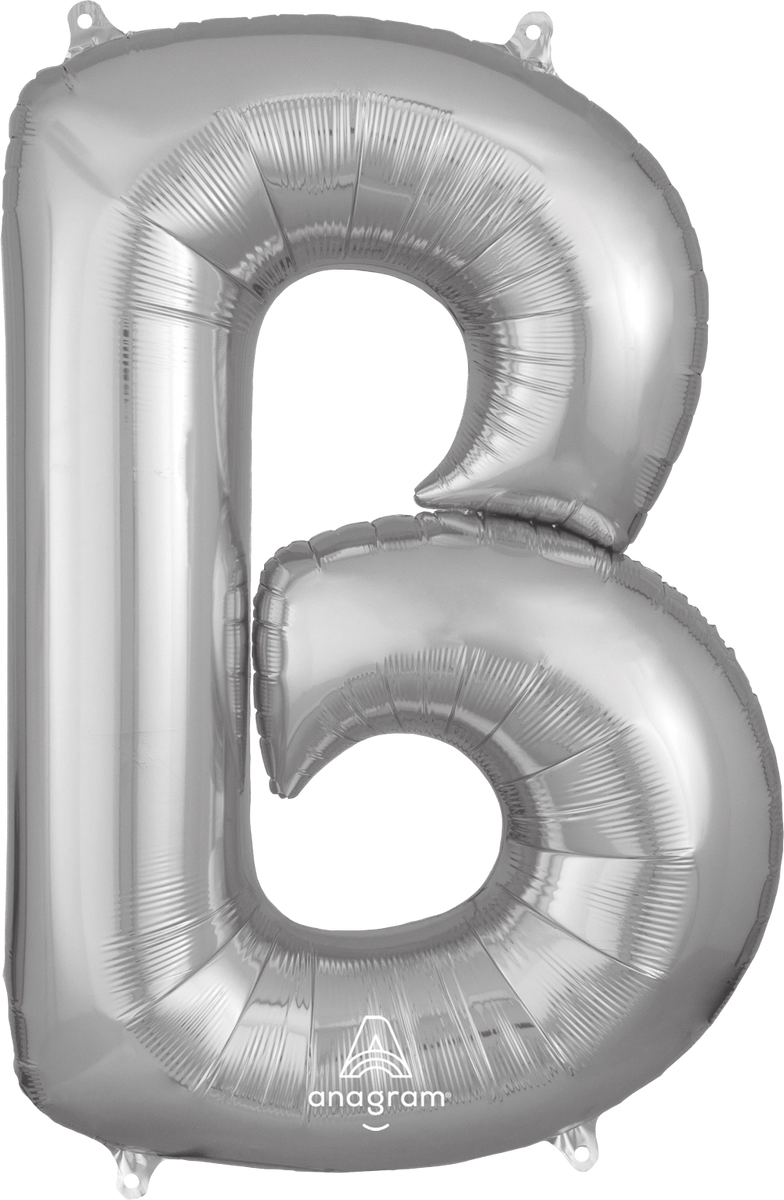 Silver Letter B 34″ Balloon – Instaballoons Wholesale