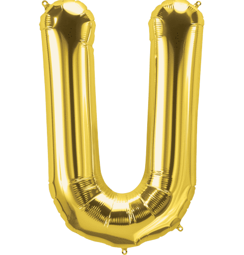 Gold Letter U 34" Balloon – Instaballoons Wholesale