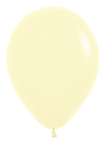 Pastel Matte Yellow Latex Balloons by Sempertex