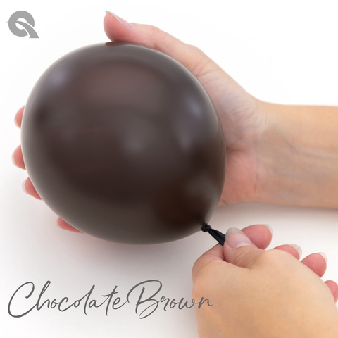 Chocolate Brown Latex Balloons by Qualatex