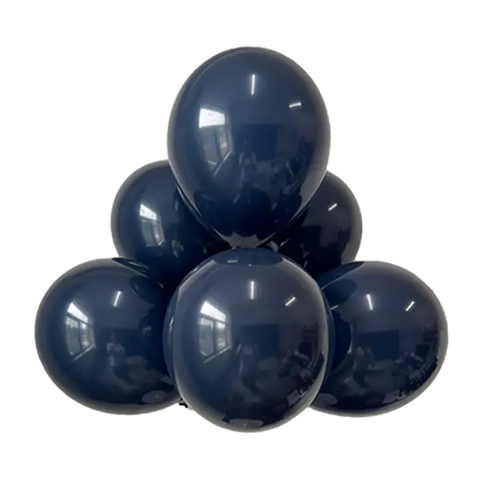 Ink Blue Latex Balloons by GloMex