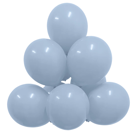 Pastel Blue Latex Balloons by GloMex