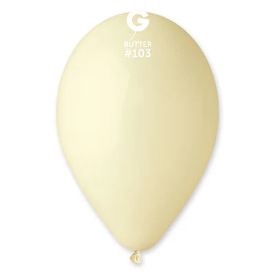 Butter Latex Balloons by Gemar