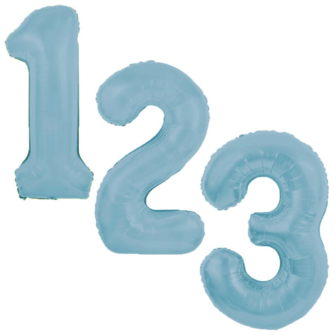 Baby Blue Numbers Party America