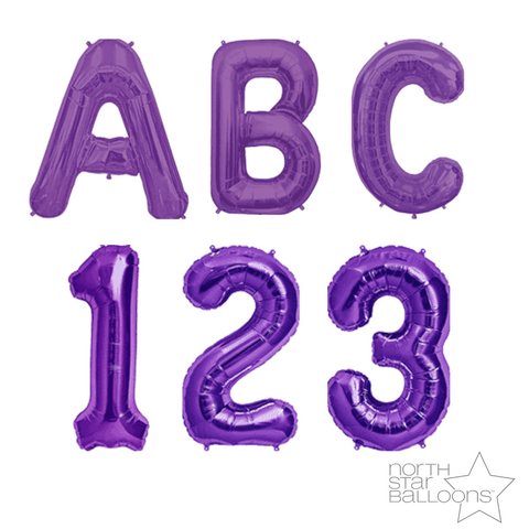 Purple Letters Numbers Northstar