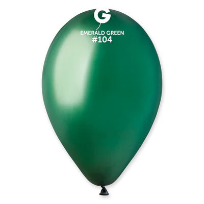 Emerald Green Latex Balloons by Gemar