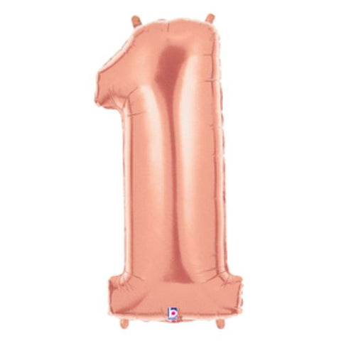 Rose Gold Letters Numbers Betallic