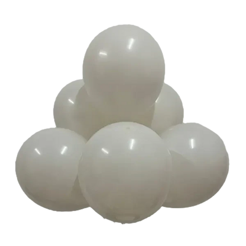 Cream Latex Balloons by GloMex