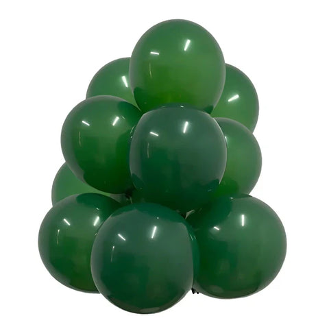 Dark Green Latex Balloons by GloMex