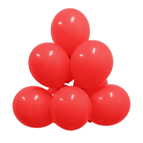 Pastel Red Latex Balloons by GloMex