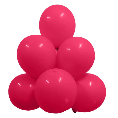 Retro Hot Pink Latex Balloons by GloMex