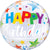 Bubble Birthday Brilliant Stars 22" Balloon