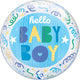 Bubble Baby Boy Streamers 22" Balloon