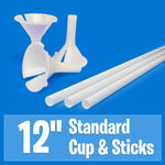 12″ Standard Balloon Cups & Sticks Cups Only - 100 Pack