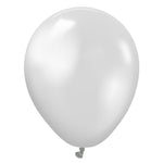 Kalisan Metallic Silver 5″ Latex Balloons (50 count)