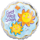 Chatterbox Get Well 2-Sided 18" Balloon