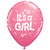 It's A Girl Rattle 11″ Latex Balloons (50 count)