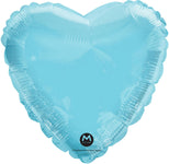 Metallic Heart - Pastel Blue 17" Balloon