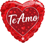 Te Amo Hearts 17" Balloon