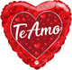 Te Amo Hearts 17" Balloon