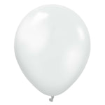 Kalisan Metallic Pearl White 18″ Latex Balloons (25 count)