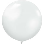 Kalisan Metallic Pearl White 24″ Latex Balloons (2 count)