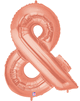 Rose Gold Ampersand And Symbol 34" Balloon