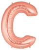 Rose Gold 34" Letter C Balloon