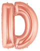 Rose Gold 34" Letter D Balloon