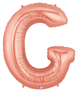 Rose Gold 34" Letter G Balloon