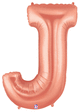 Rose Gold 34" Letter J Balloon