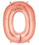 Rose Gold 34" Letter O Balloon