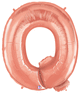 Rose Gold 34" Letter Q Balloon