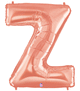 Rose Gold 34" Letter Z Balloon