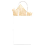 8X5X3 Kraft Bag - White