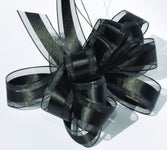 5/8"×20yd ,3 Garbo Sheer Ribbon - Black