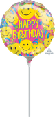 Happy Birthday Smiles 9" Air-fill Balloon (requires heat sealing)