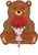 Rose Bouquet Bear 14" Balloon