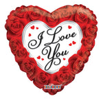 I Love You Roses 9″ Balloon (10 Count) Requires heat-sealing