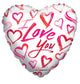 Love Sketchy Hearts 9″ Balloon requires heat-sealing (10 count)