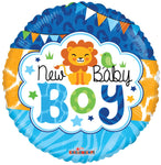 Baby Boy Jungle 9" Air-fill Balloon (requires heat sealing)