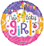 Baby Girl Jungle 4" Air-fill Balloon (requires heat sealing)