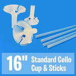 16″ Balloon Cups & Sticks (10 pack)