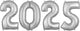 2025 Anagram Numbers Kit - Silver 26″ Balloon