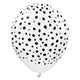 Kalisan Safari Cheetah - White W/ Black Ink 12″ Latex Balloons (25 count)