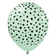 Kalisan Safari Cheetah - Macaron Green 12″ Latex Balloons (25 count)