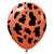 Kalisan Safari Cow - Rust Orange W/ Black Ink 12″ Latex Balloons (25 count)