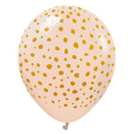 Kalisan Safari Cheetah - Blush W/ Gold Ink 12″ Latex Balloons (25 count)