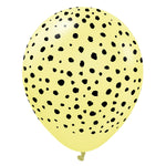 Kalisan Safari Cheetah - Macaron Yellow 12″ Latex Balloons (25 count)