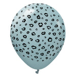 Kalisan Safari Leopard - Storm W/ Black Ink 12″ Latex Balloons (25 count)